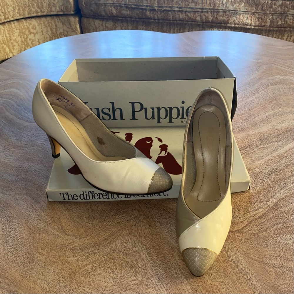 Vintage leather heels